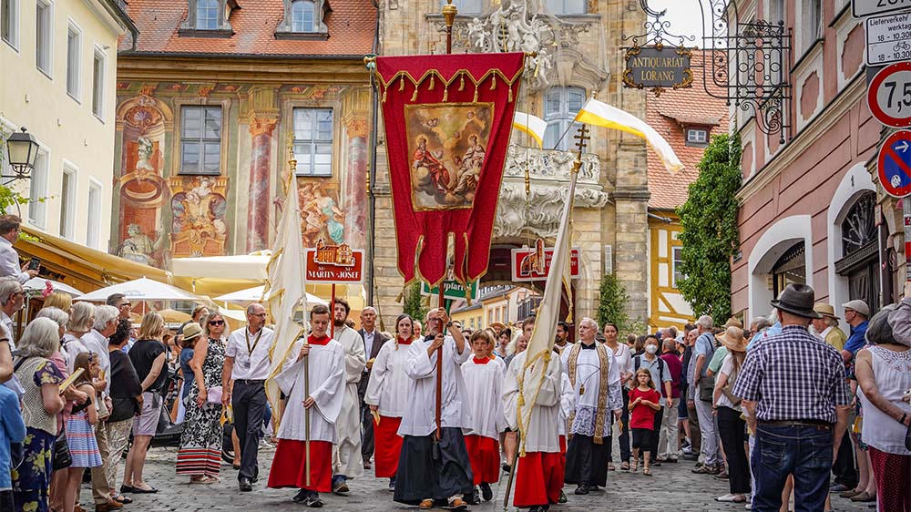 Fronleichnamsprozession am 16.06.2022 in Bamberg