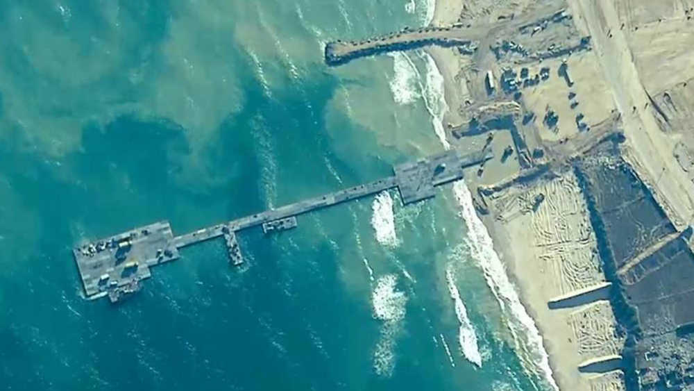 Die USA haben einen schwimmenden Pier an Gazas Küste für Hilfslieferungen errichtet