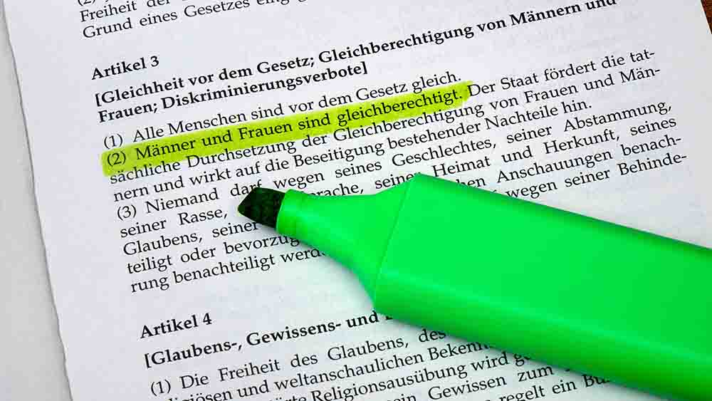 Die Grundrechte sind Teil des Grundgesetzes