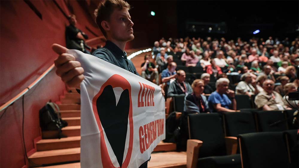 Image - Katholikentag: „Letzte Generation“ stört Rede von Scholz