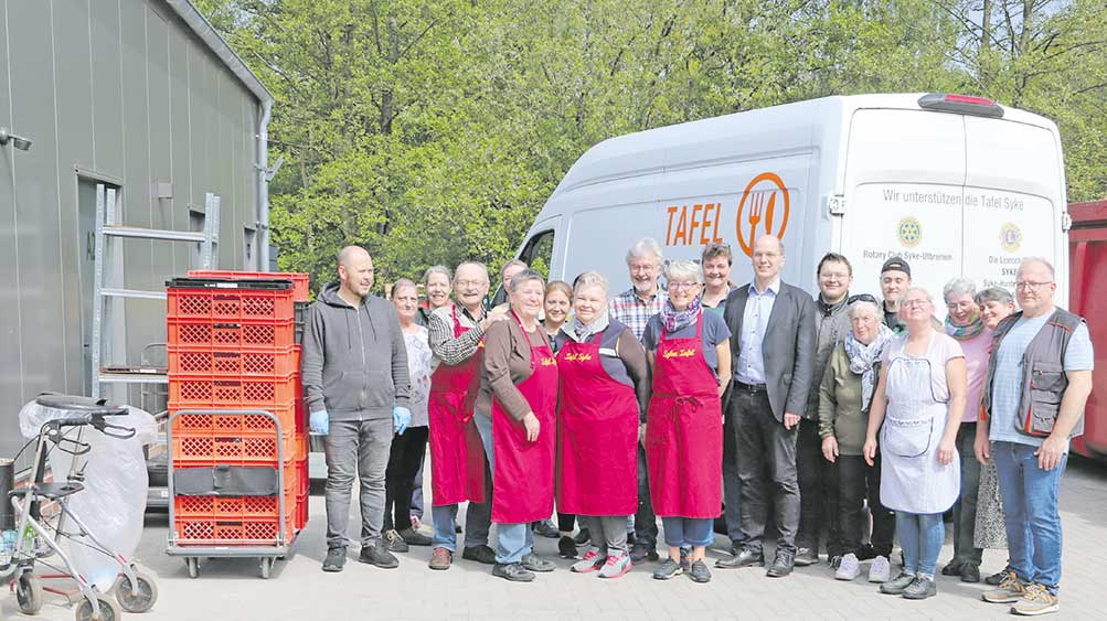 Eigentlich sind es 100 Aktive: ein Teil des Teams der Syker Tafel.
