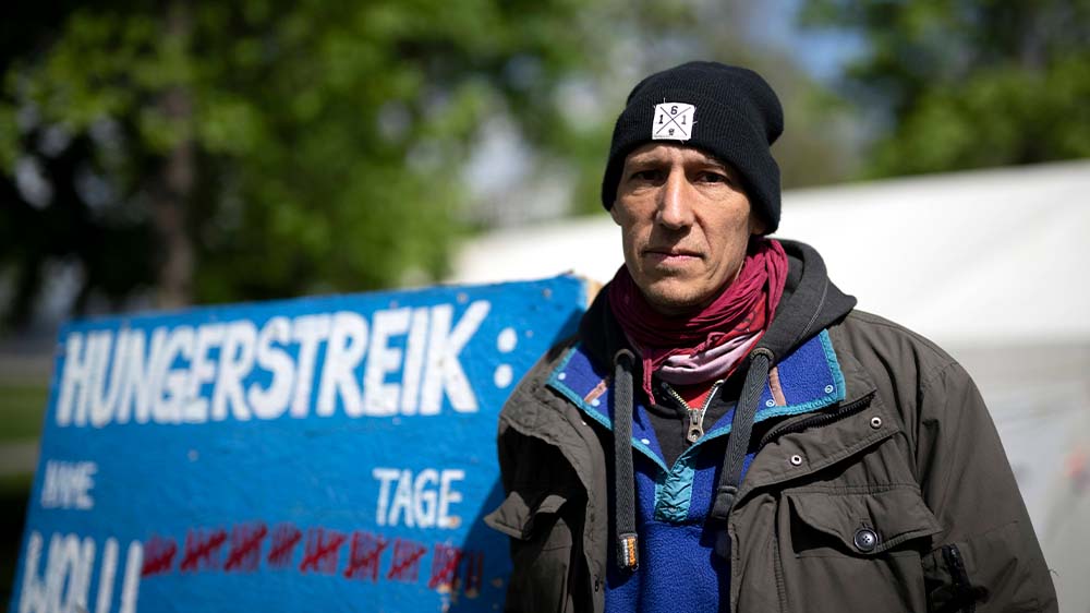 Wolfgang Metzeler-Kick befindet sich im Hungerstreik