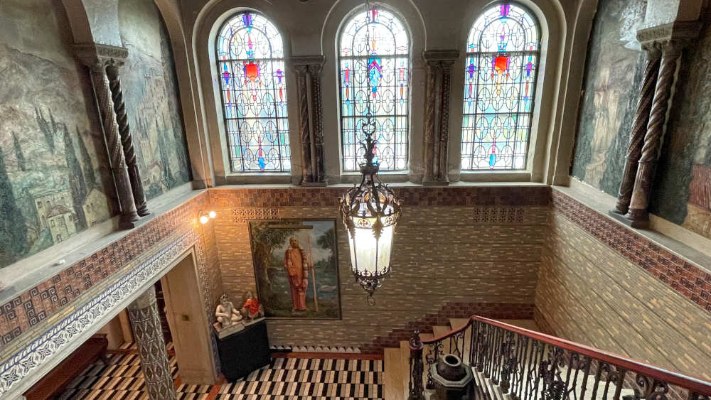 Eingangshalle der Fisher Villa in Detroi