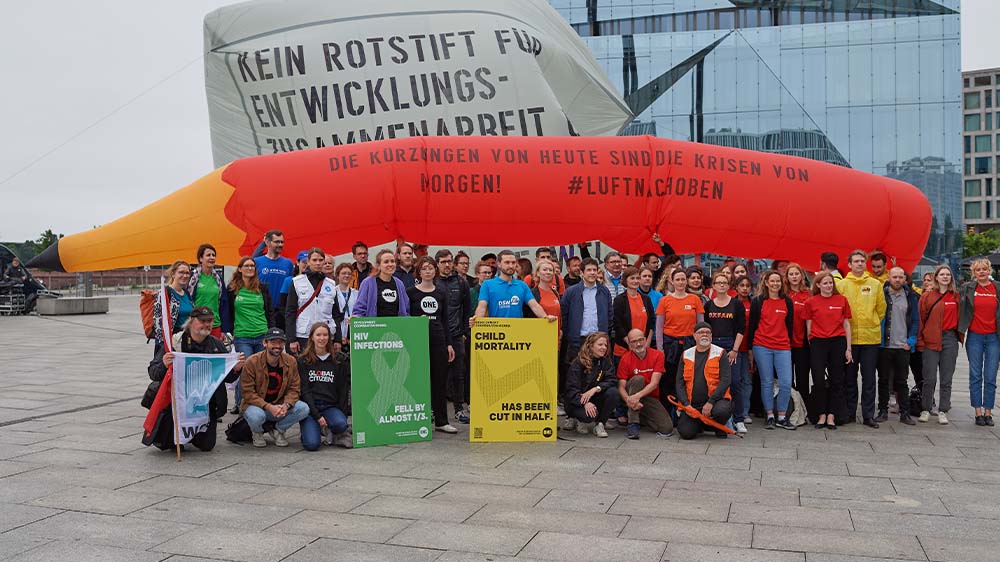 Image - Kampagne gegen Kürzungen bei Entwicklungspolitik