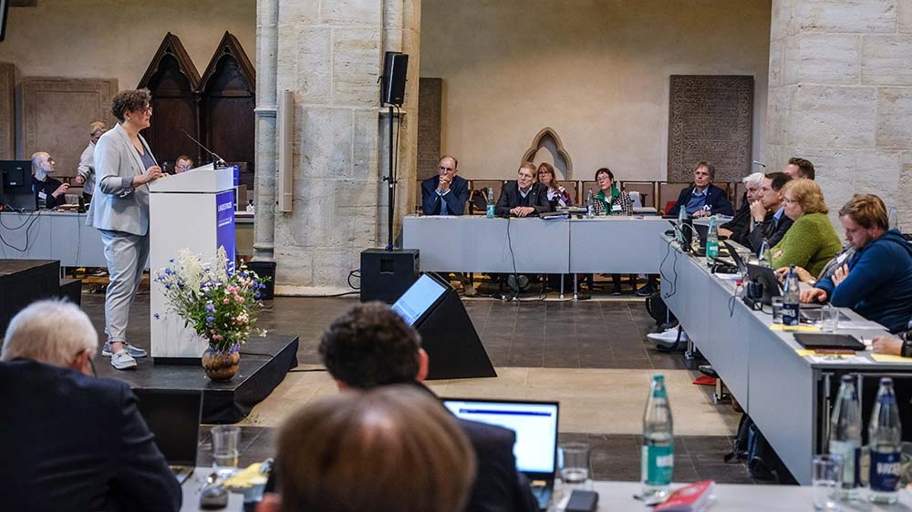 Die Missbrauchsbetroffene Nancy Janz sorgte für eine emotionale Tagung 