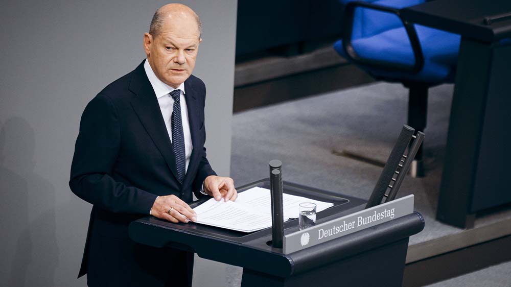 Bundeskanzler Olaf Scholz (SPD)