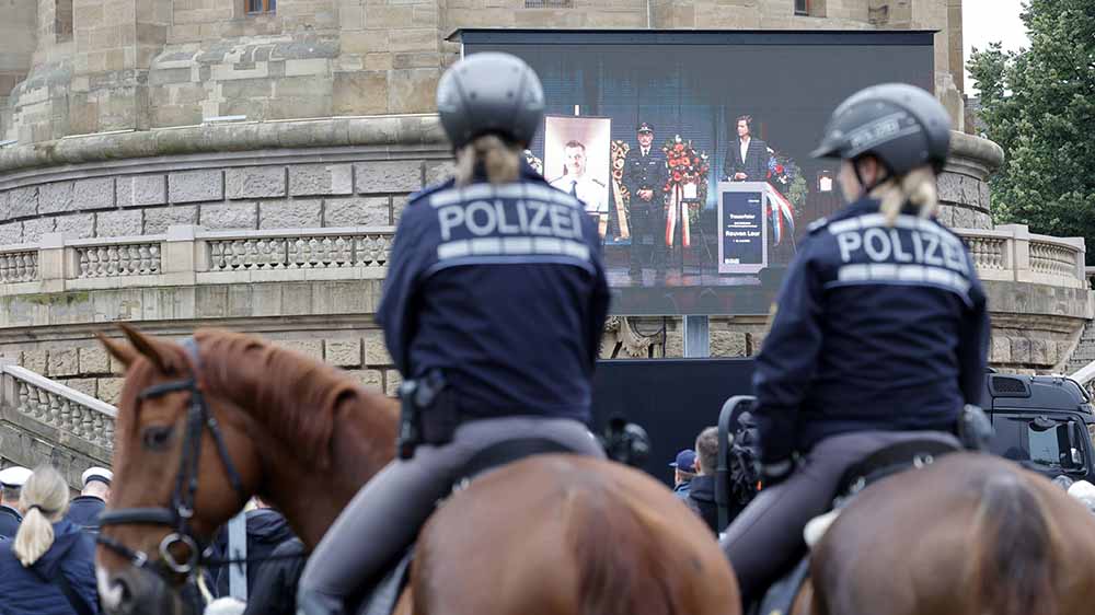 Image - Trauerfeier: Politiker würdigen getöteten Polizisten Rouven Laur