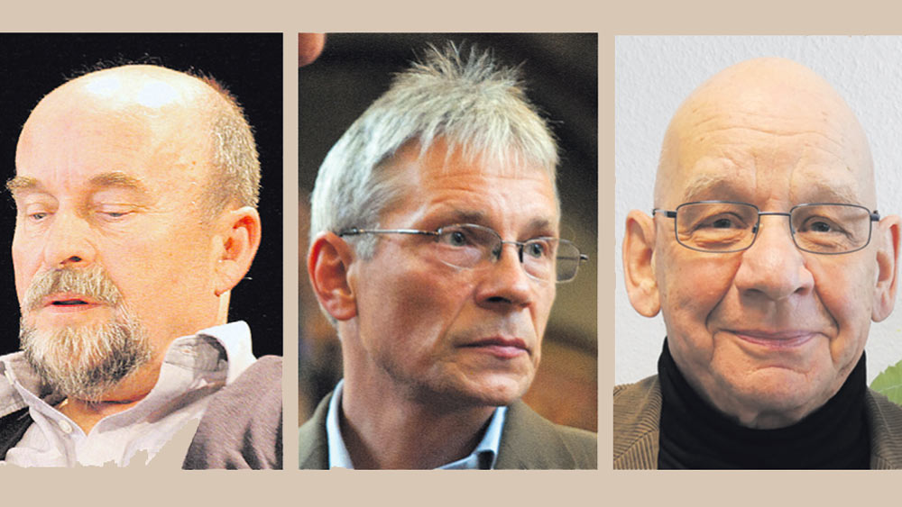 Porträts (von links): Rainer Eppelmann, Ralf Hirsch, Martin-Michael Passauer.