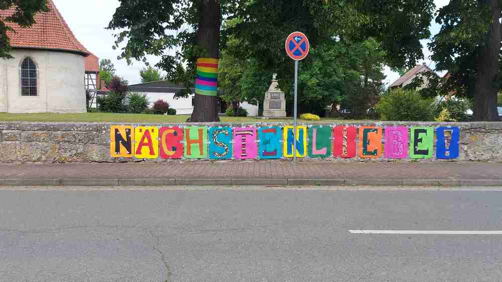 Gegen die Ideologie der Ausgrenzung der AfD hatte sich Lehrte bunt geschmückt