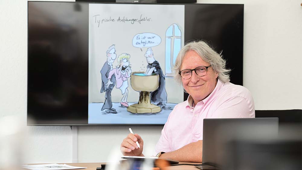 Image - Pastor nimmt Kirche aufs Korn: “Karikaturen dürfen ein bisschen weh tun”