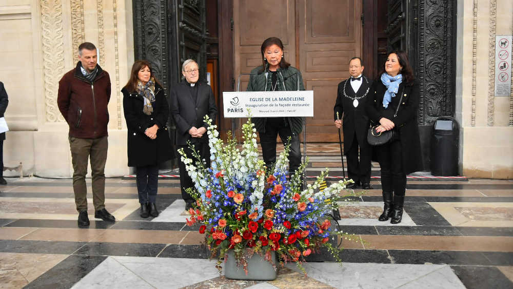 Einweihungsfeier der restaurierten Fassade der Kirche Sainte-Marie-Madeleine