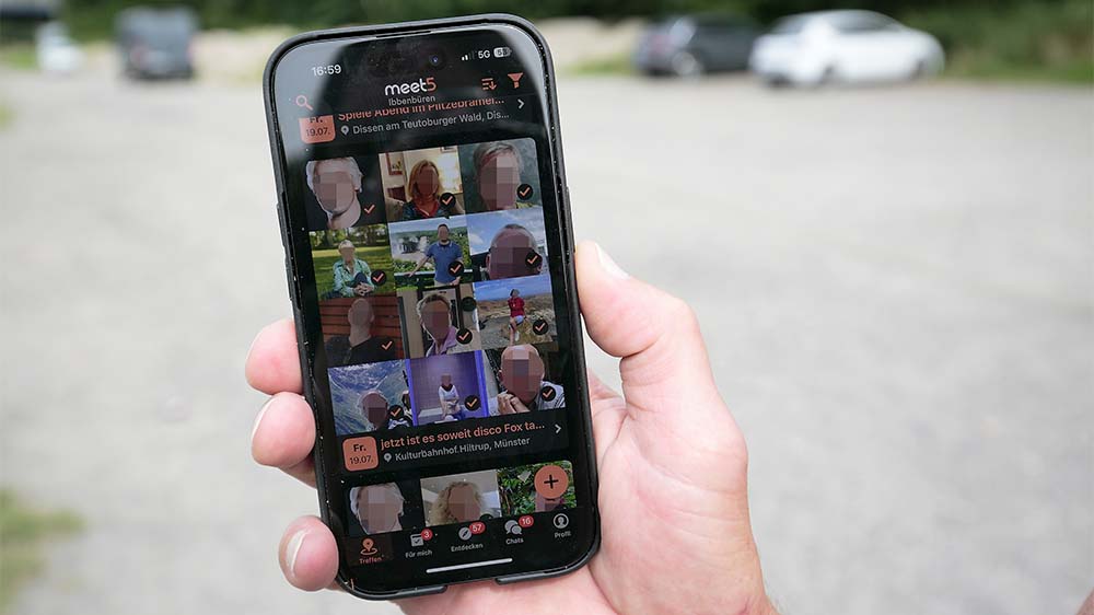 So sieht die Freunde-App "Meet5" aus
