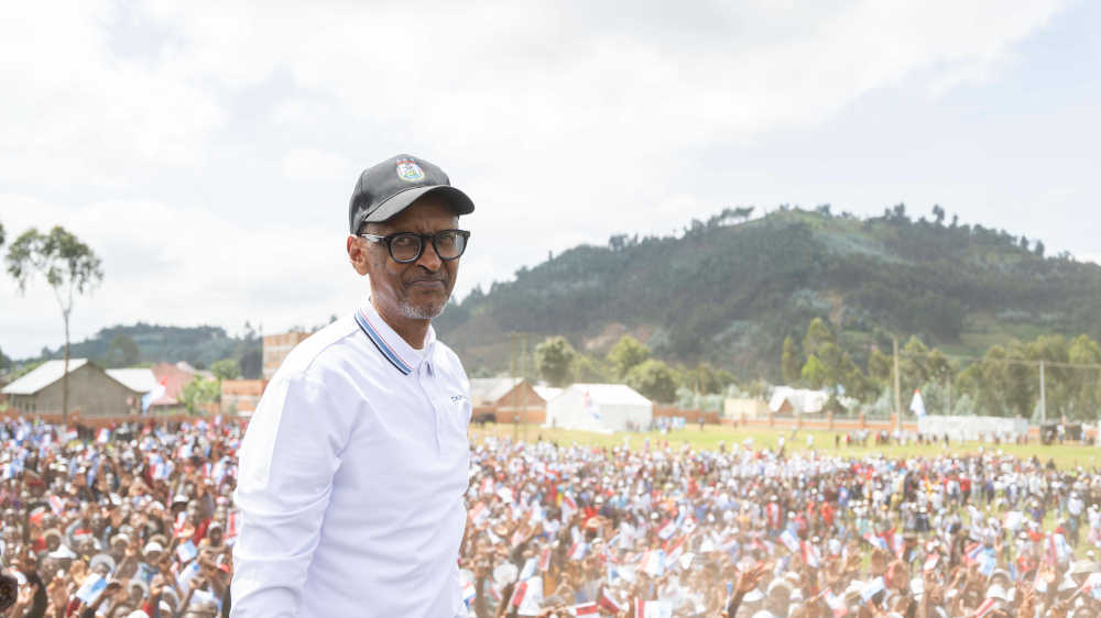 Der amtierende Präsident Paul Kagame von der regierenden Ruanda Patriotic Front (RPF)