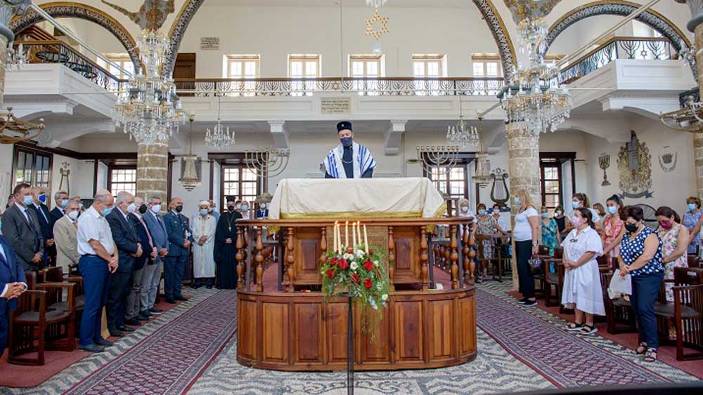 Gedenken im Juli 2021 in der Synagoge