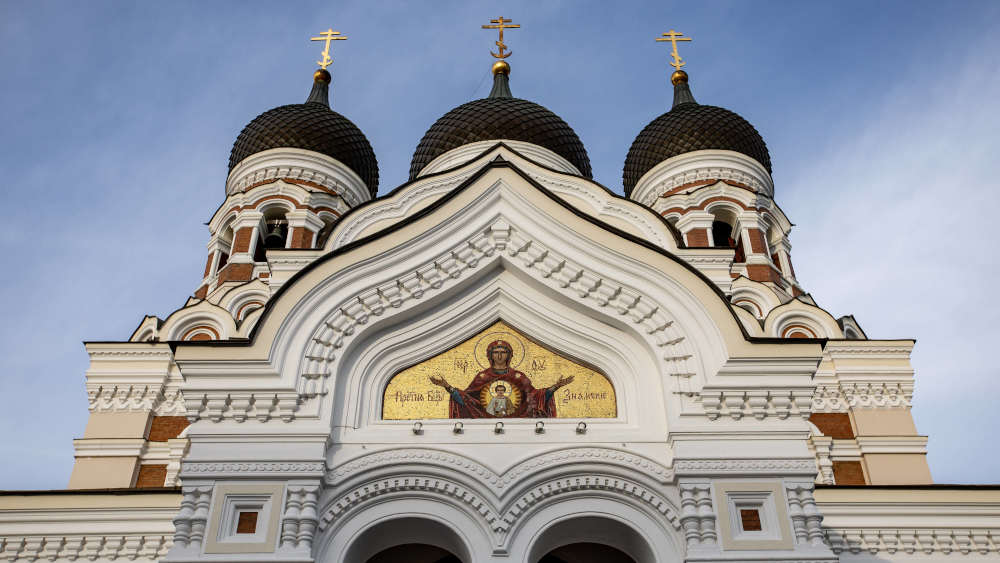 Ostorthodoxe Kathedrale im Zentrum von Tallinn, die Alexander-Newski-Kathedrale