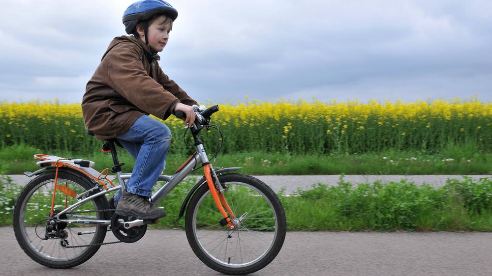 In der Regel lernen Kinder früh Fahrrad zu fahren