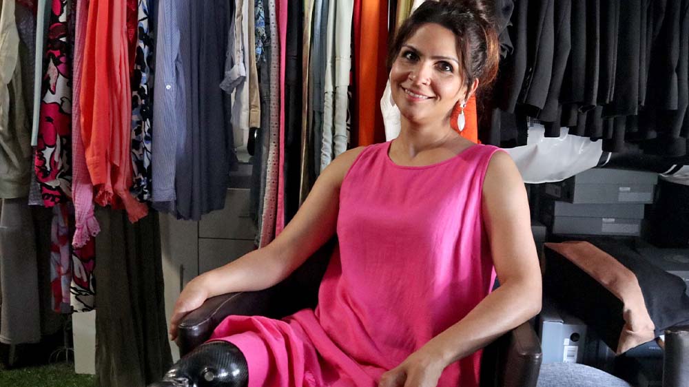 Hülya Marquardt in der Modeboutique in Unterweissach