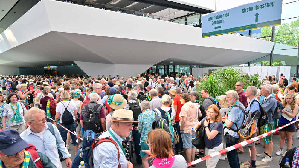 Großer Andrang beim letzten evangelischen Kirchentag in Nürnberg (Archivbild)