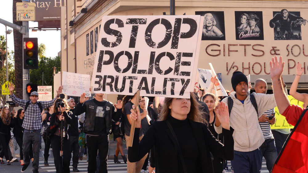 Protestzug gegen Polizeigewalt in den USA (2014)
