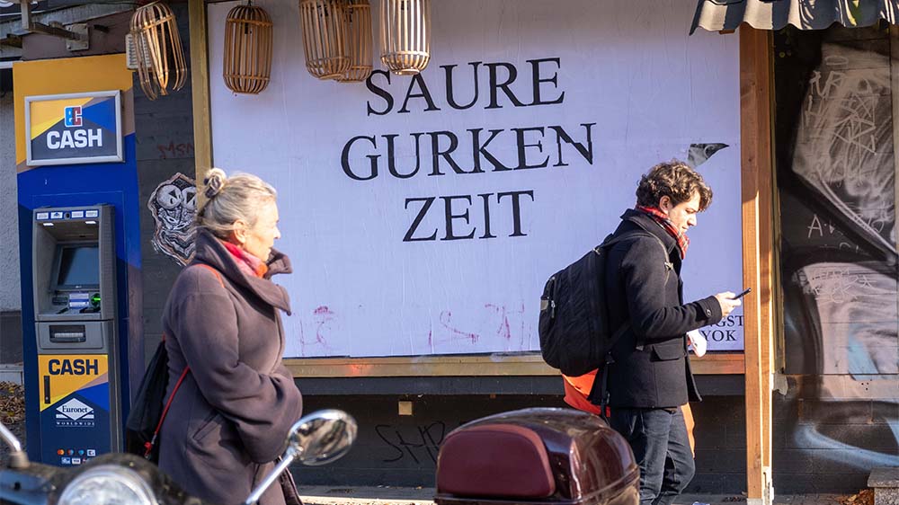 Sauregurkenzeit auch für dieses asiatische Restaurant in Berlin