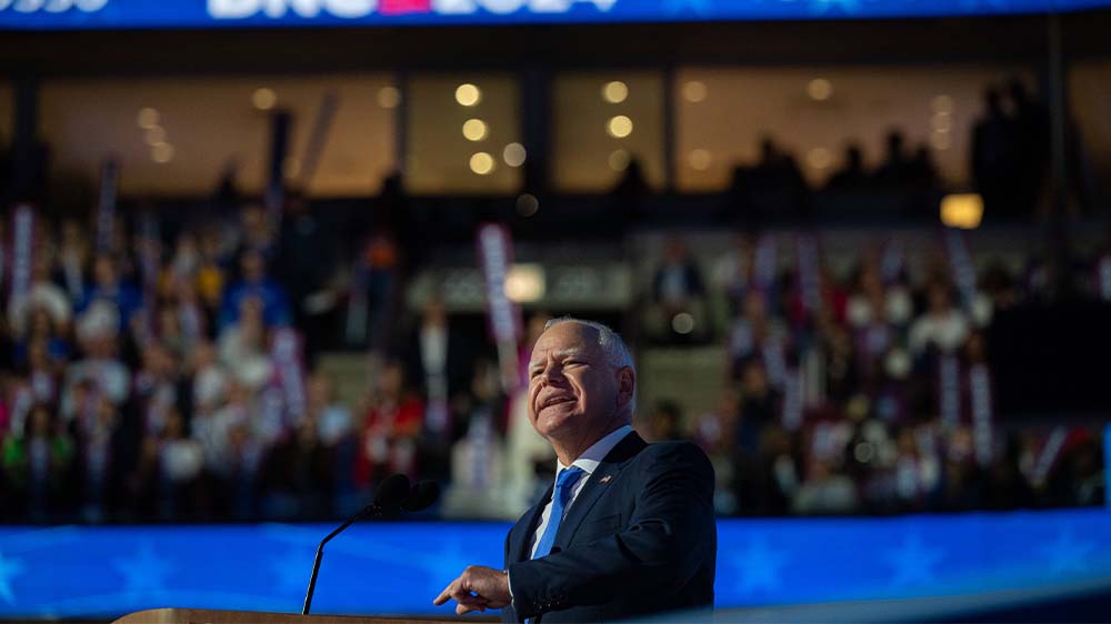 Seit etwa zwei Wochen ist Tim Walz der Vizekandidat von Kamala Harris