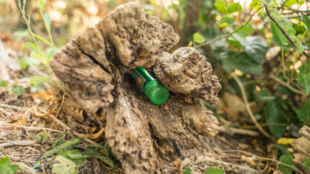 Mthilfe von GPS nach versteckten Dosen: Geoching