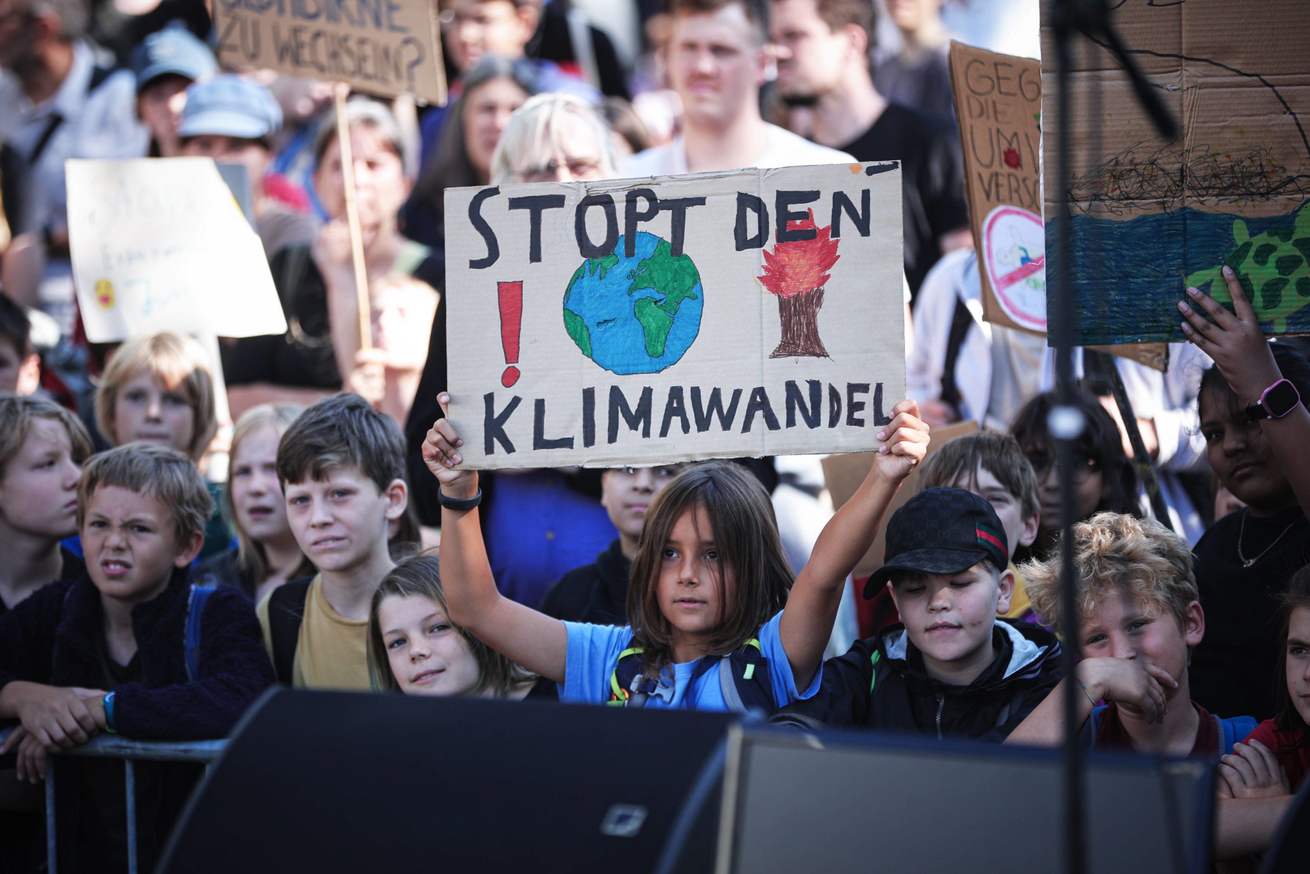 Auch die jüngsten Demonstranten hatten bei "Fridays for Future" in Berlin klare Forderungen