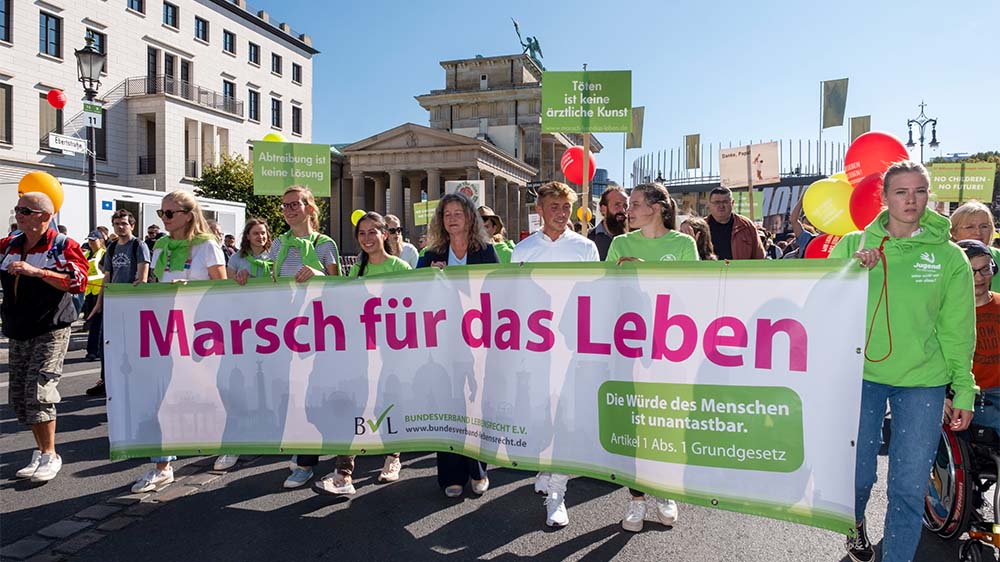 Image - Proteste gegen Marsch von Abtreibungsgegnern