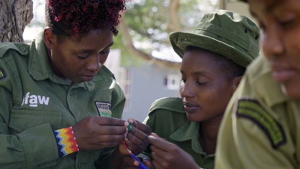 Die Frauen des „Team Lioness“ gehören den Massai an