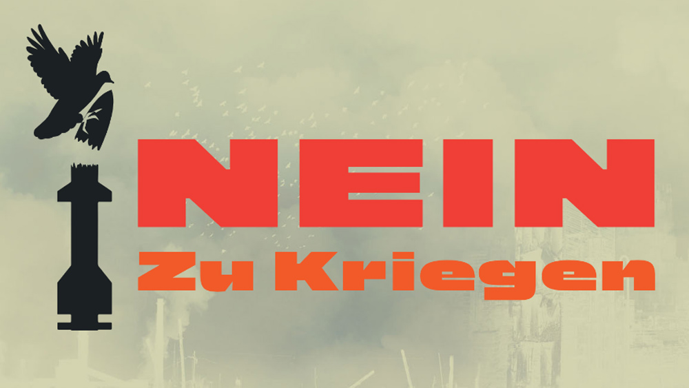 "Nein zu Kriegen": Die Demonstrierenden wollen auf die drohende Gefahr einer Ausweitung des Krieges aufmerksam machen