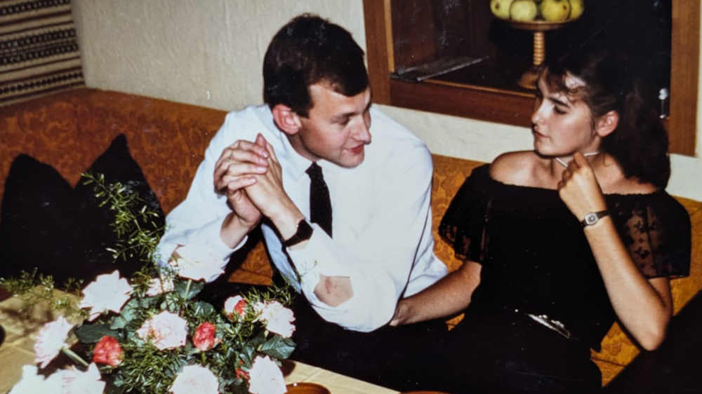 Dagmar und Siegfried Jahn bei ihrer Verlobung am 28.08.1983 in der ehemaligen DDR