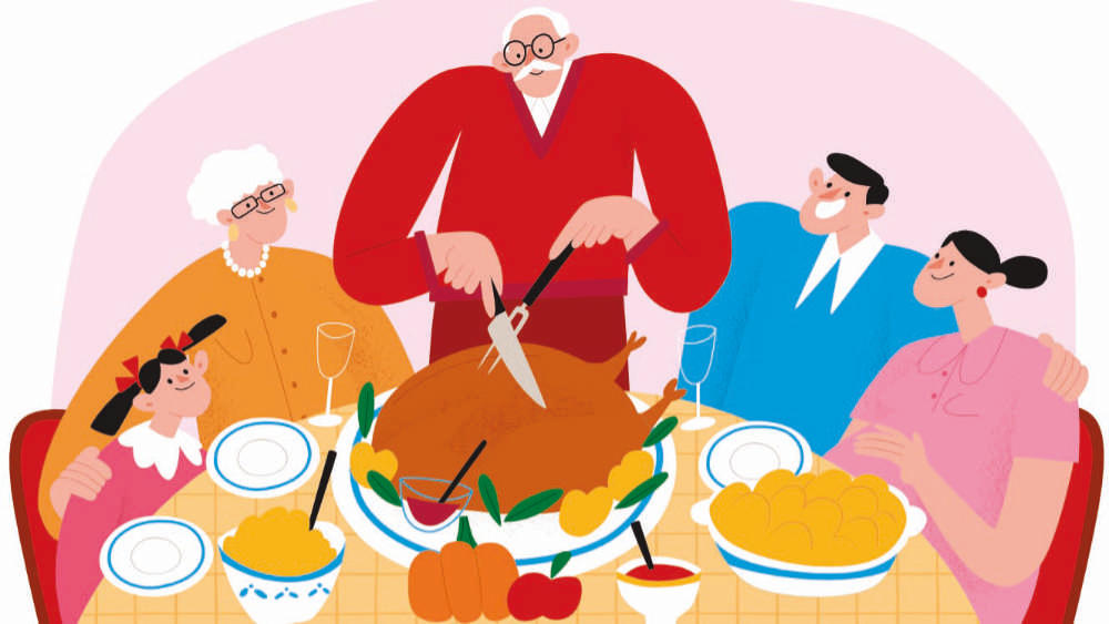 In Nordamerika ist „Thanksgiving“ ein wichtiger Feiertag für die Familie. Der Truthahn aus dem Backofen gehört traditionell dazu