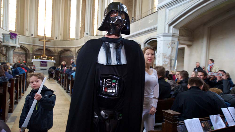Auch einen Star-Wars-Gottesdienst gab es schon: in der Berliner Zionskirche