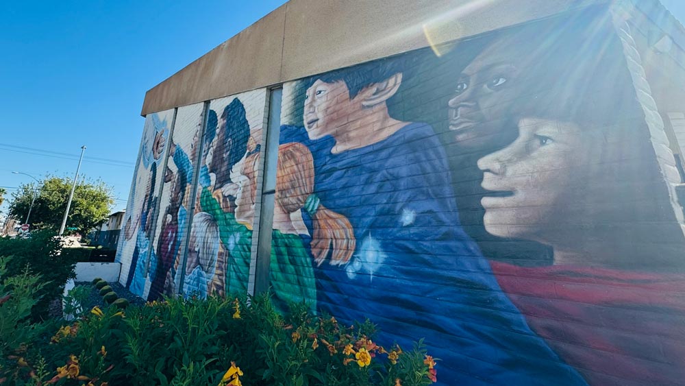 Kirche von Pastor Brad Beckmann in Las Vegas (USA) mit großer Wandbemalung