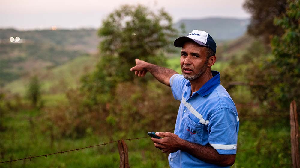 Eine kleine, aber entschlossene Gruppe von Umweltschützerinnen und -schützern hält gegen Vale: Unter ihnen ist Amaraí Paulo de Moraes 