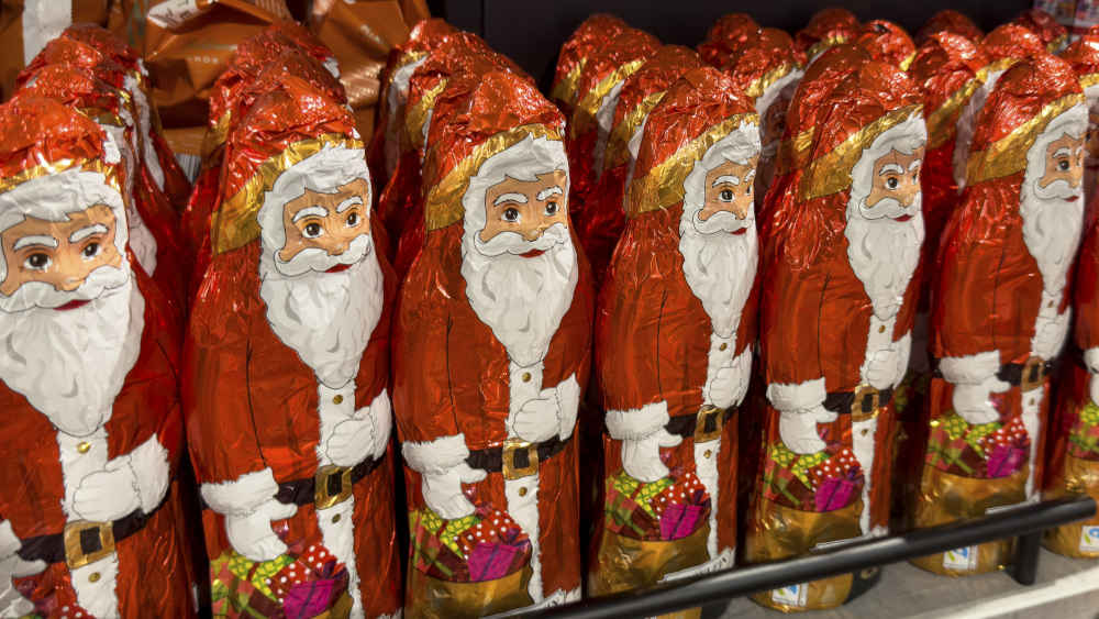 Die Wirtschaftskrise macht auch vor den beliebten Schoko-Weihnachtsmännern nicht halt