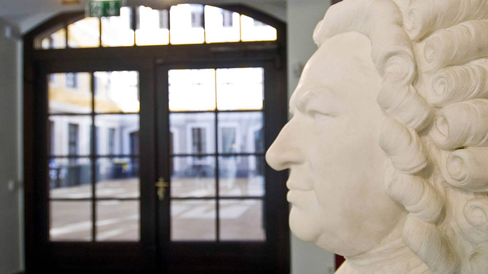 In Leipzig empfängt das Bach-Museum Besucher mit dieser Büste