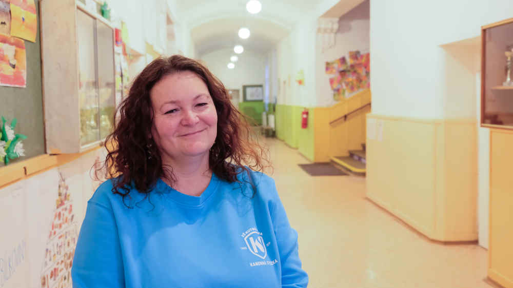 Andrea Melechova Ruthova, Schulleiterin der Grundschule Kamenna Stezka im tschechischen Ort Kutna Hora