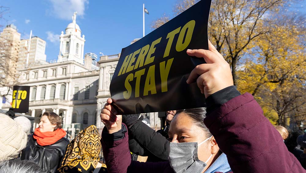 Protest gegen die geplanten Massenabschiebungen in den USA (Archiv)