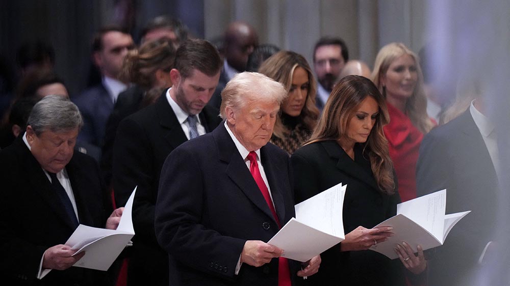 Donald Trump bekam im Gottesdienst die Leviten gelesen