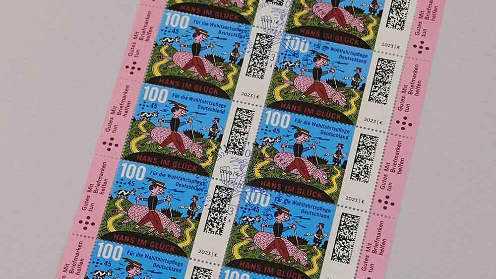 Auch die Wohlfahrtsmarken 2023 waren schon weniger gefragt