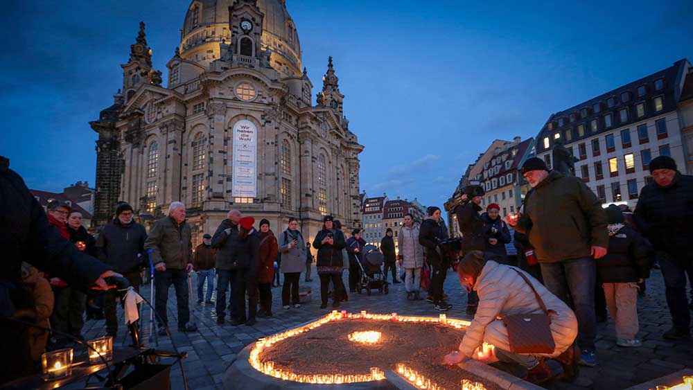 Im vergangenen Februar leuchtete in Dresden ein Lichtermeer