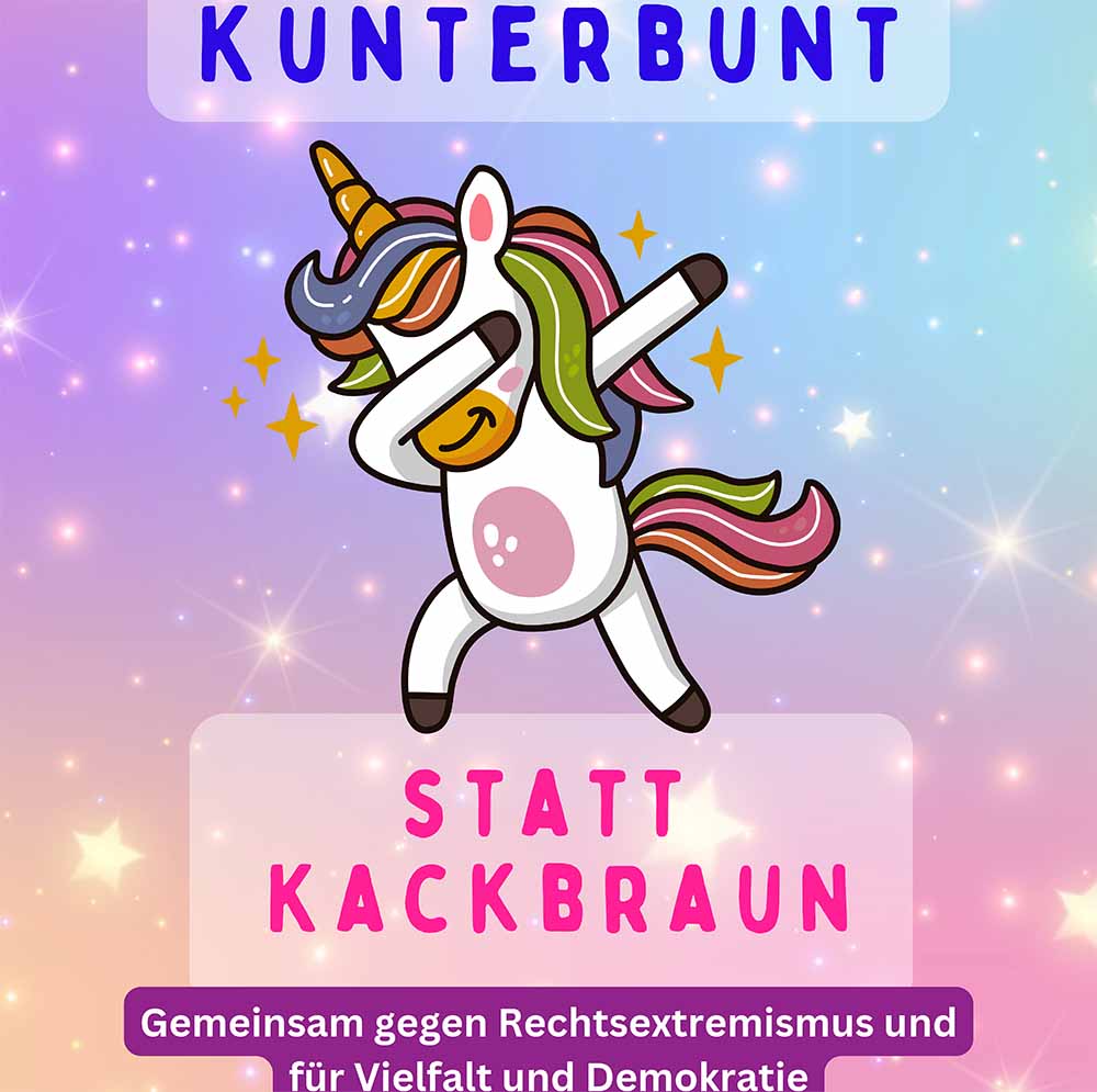 Dieses Plakat hängt in einer Kita in Schwerin