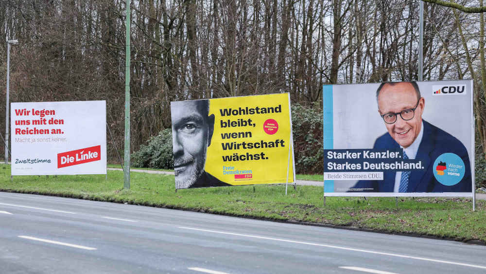 Wahlplakate zur Bundestagswahl