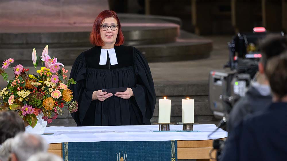 ZDF-Fernsehgottesdienst in der evangelischen St. Stephan-Kirche in Würzburg aus 2024