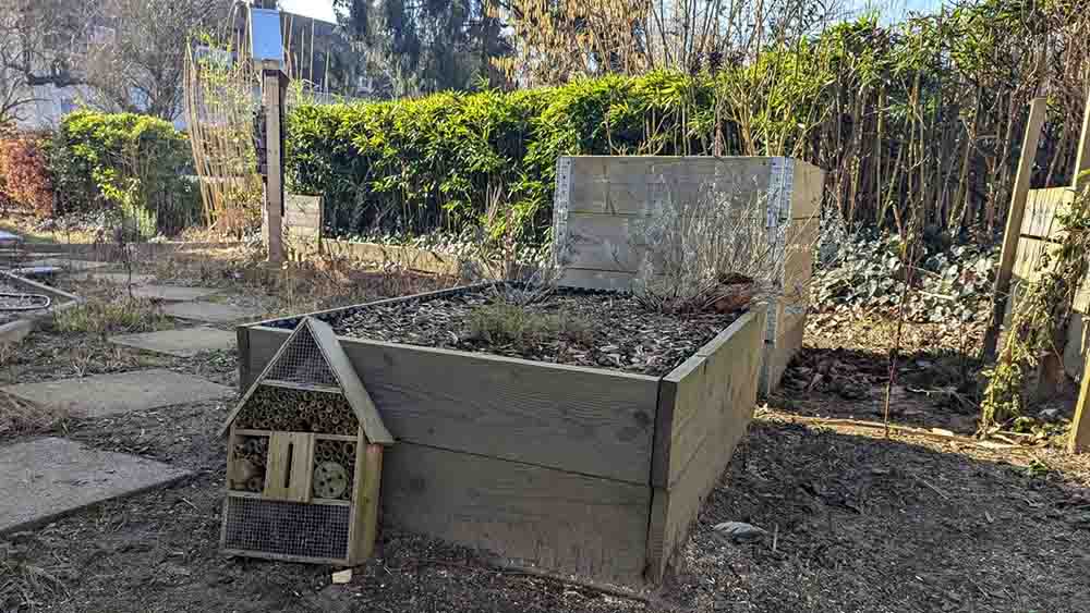 Der Garten neben der Vicelinkirche soll bald wieder bunt blühen.