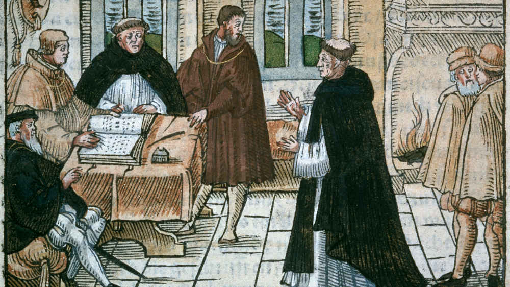 Kolorierter Holzschnitt aus: Ludwig Rabus, Historien der Heyligen Auserwählten Gottes Zeugen (Archivbild)