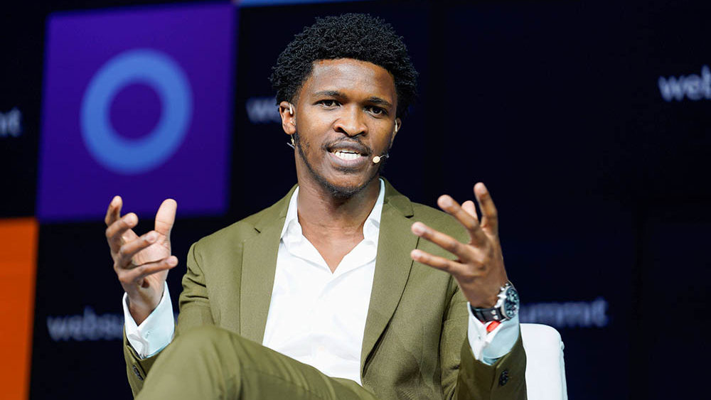 Siyabulela Mandela eröffnet die Messe "Fair Handeln" in Stuttgart