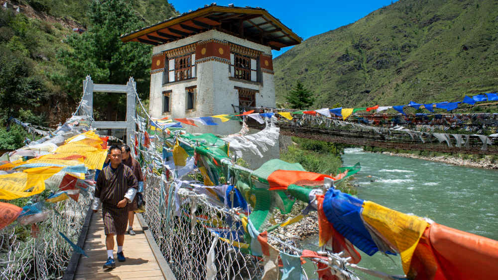 Das Königreich Bhutan im Himalaya hat seit 2008 das "Bruttonationalglück" in der Verfassung stehen
