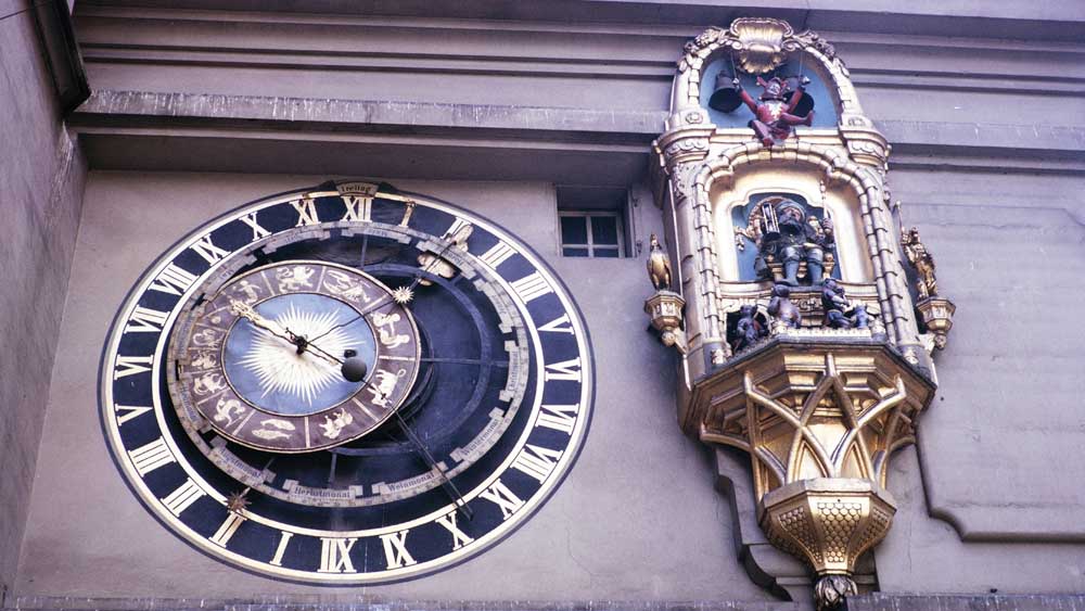 astronomische Turmuhr in Bern/Schweiz